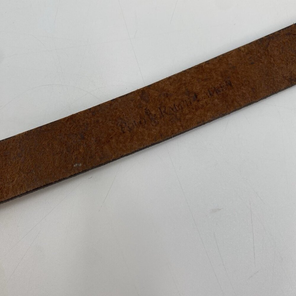 Vintage Ralph Lauren Leather Children’s Belt Brass Buckle Genuine Leather - Picture 7 of 10
